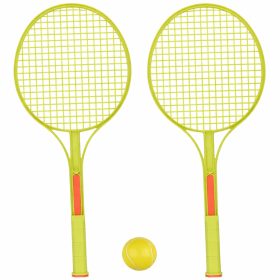 Gyerek teniszütő szett 2 ütő 1 labda zöld – Eddy Toys