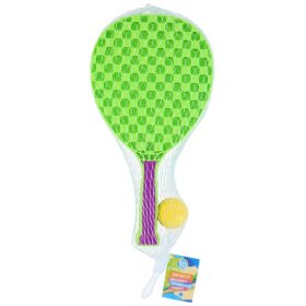 Gyerek teniszütő szett 2 ütő 1 labda zöld – Eddy Toys