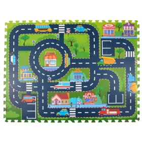 Puzzle szőnyeg városi közlekedés 12 db-os – Eddy Toys