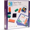 Puzzle játék – színes fa logikai kirakó – BS Toys