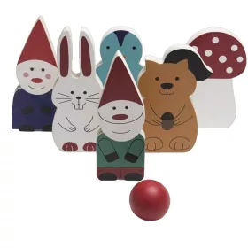 Bowling játék fa tekebábukkal 6 db – BS Toys