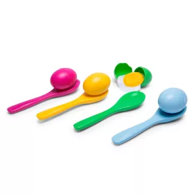   Egyensúlyozó tojásfutam ügyességi játék Egg Relay BS Toys