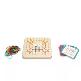 Készségfejlesztő Geoboard játék fából - BS Toys