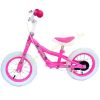 Tanuló kerékpár, futóbicikli fékkel, pink lány Spartan