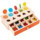 Fa szortírozó doboz – forma- és színválogató fejlesztő játék