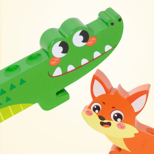 Golyó szortírozó-krokodil – színválogató játék