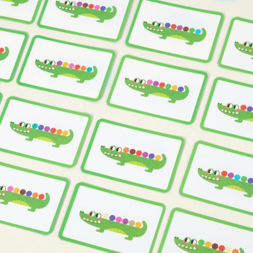 Golyó szortírozó-krokodil – színválogató játék