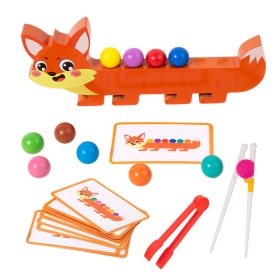 Golyó szortírozó-róka – színes golyós játék