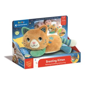   Baby Clementoni Elalvást segítő doromboló, szuszogó plüss cica