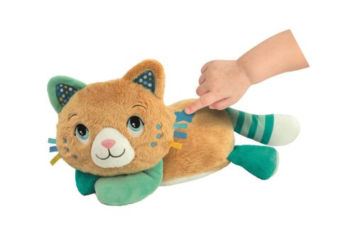 Baby Clementoni Elalvást segítő doromboló, szuszogó plüss cica