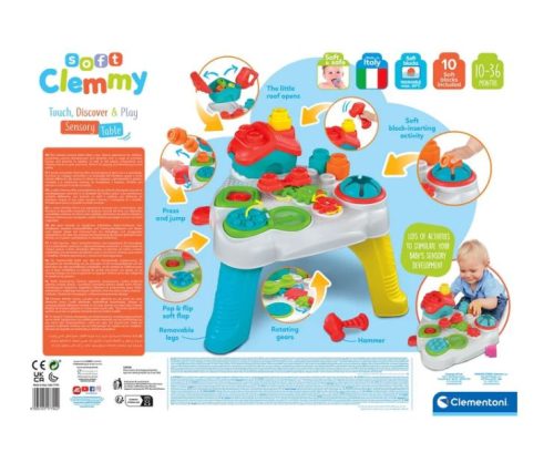 Clemmy – Érzékelést fejlesztő asztalka – interaktív építőjáték a legkisebbeknek