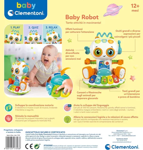 Első robotom – Clementoni Baby Robot, 12 hó+