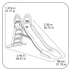 XXL csúszda kültérre – 238 cm csúszófelület – FEBER