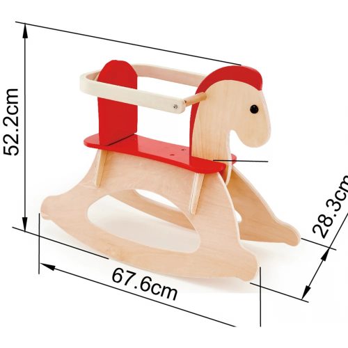 Hintaló fa, biztonsági karfával – Hape, 10 hó+