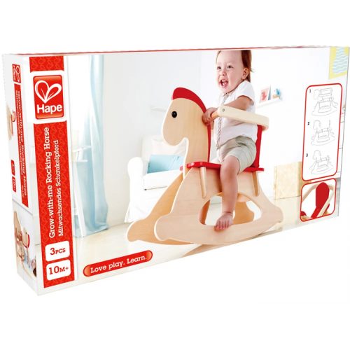 Hintaló fa, biztonsági karfával – Hape, 10 hó+