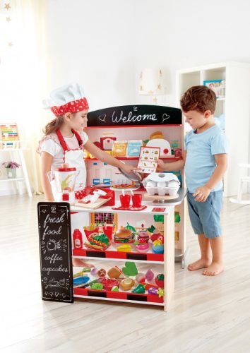 Elárusító pult pénztárgéppel és vonalkód leolvasóval - Hape 