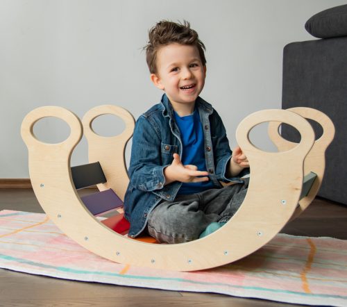 Pöttöm Tornász Montessori szivárvány hinta – 24 hó+