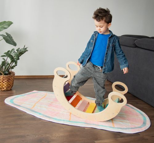 Pöttöm Tornász Montessori szivárvány hinta – 24 hó+