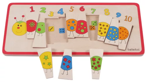 Tanulj számolni a hernyóval! - Puzzle BELEDUC