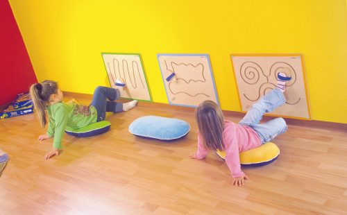 Íráselőkészítés vonalvezetés a falon - Hullám, Beleduc