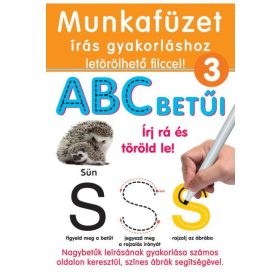   Munkafüzet írás gyakorláshoz letörölhető filccel - ABC betűi - D-Toys