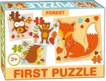 Bébi puzzle, kirakó  erdei állatokkal