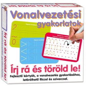 Vonalvezetési gyakorlatok - Írj rá és töröld le!