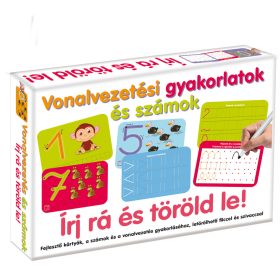 Vonalvezetés és számok - Írj rá és töröld le!