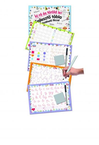 Fejlesztő tábla letörölhető filccel – Nagybetűk – D-Toys