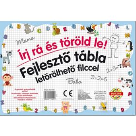 Fejlesztő tábla letörölhető filccel - Számok
