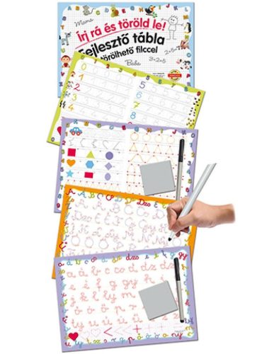 Fejlesztő tábla letörölhető filccel - Számok