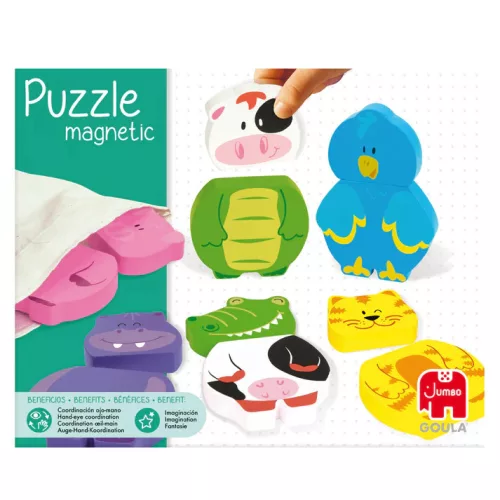 Kinek a feje? - mágneses puzzle Goula