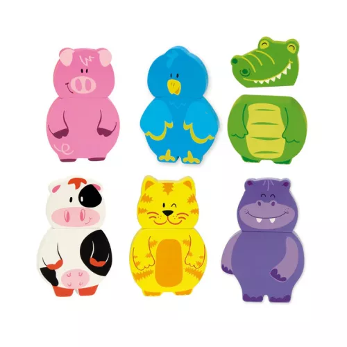 Kinek a feje? - mágneses puzzle Goula