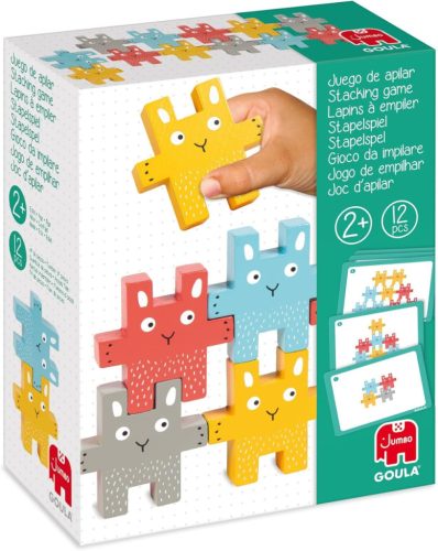 Nyuszitorony Építő (feladatkártyákkal) Goula