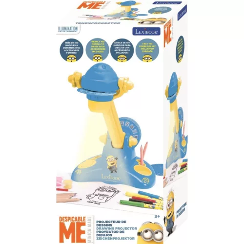 Rajzprojektor 100 sablonnal – Minion, Lexibook