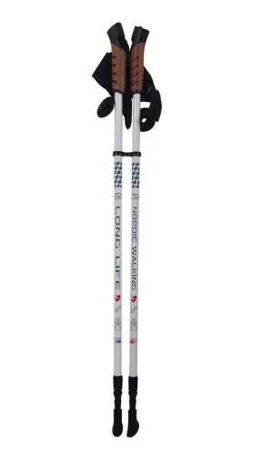 Túrabot Nordic Walking állítható Long Life Lite SMJ sport, parafa markolattal fehér
