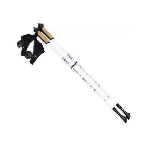 Túrabot Nordic Walking állítható Long Life Lite SMJ sport, parafa markolattal fehér