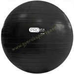   Erősített Gimnasztikai labda Durranásmentes 65 cm pumpával PRO-Sport Fekete