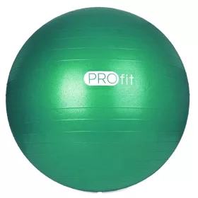   Erősített gimnasztikai labda durranásmentes 55 cm pumpával zöld – PRO-Fit