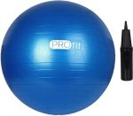   Erősített Gimnasztikai labda Durranásmentes 55 cm pumpával PRO-Fit Kék