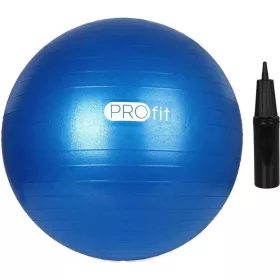   Gimnasztikai labda erősített, durranásmentes 55 cm pumpával PRO-Fit Kék