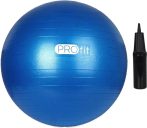   Erősített Gimnasztikai labda Durranásmentes 65 cm pumpával PRO-Fit Kék