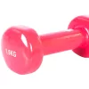 Kézi súlyzó 1,5 kg vinyl, pink EB-Fit