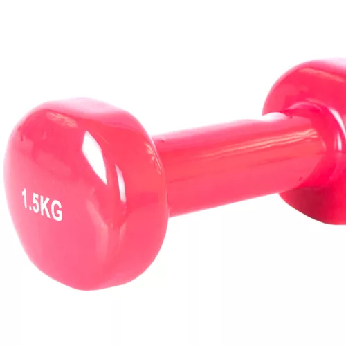Kézi súlyzó 1,5 kg vinyl, pink EB-Fit