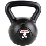   Füles súlyzó, Kettlebell, cementes Fekete 6 kg EBFit Premium