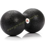   METEOR Masszírozó labda Dupla (Lacrosse ball)  kemény, fekete színű 12 cm