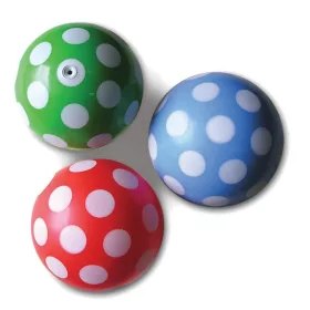 Gumilabda – pöttyös, 120 mm, szelepes, Plasto Ball