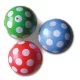 Gumilabda – pöttyös, 120 mm, szelepes, Plasto Ball