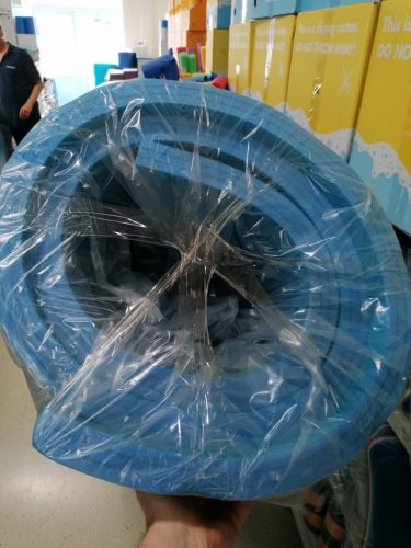 Vízi szőnyeg, úszószőnyeg, vízi járda – 200 × 90 × 4 cm, kék – EVA habból