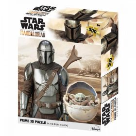   Csillagok háborúja – Star Wars The Mandalorian 3D puzzle, 500 darabos – PRIME 3D